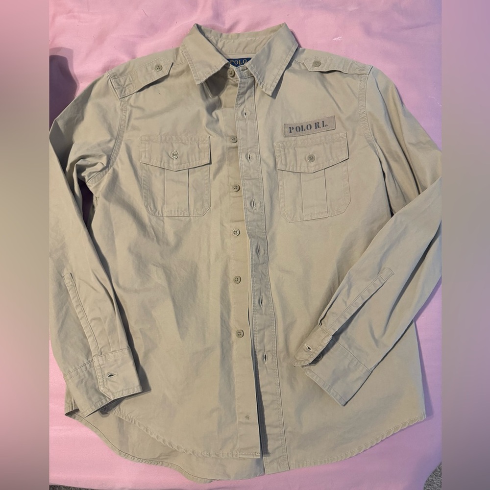Polo khaki button down